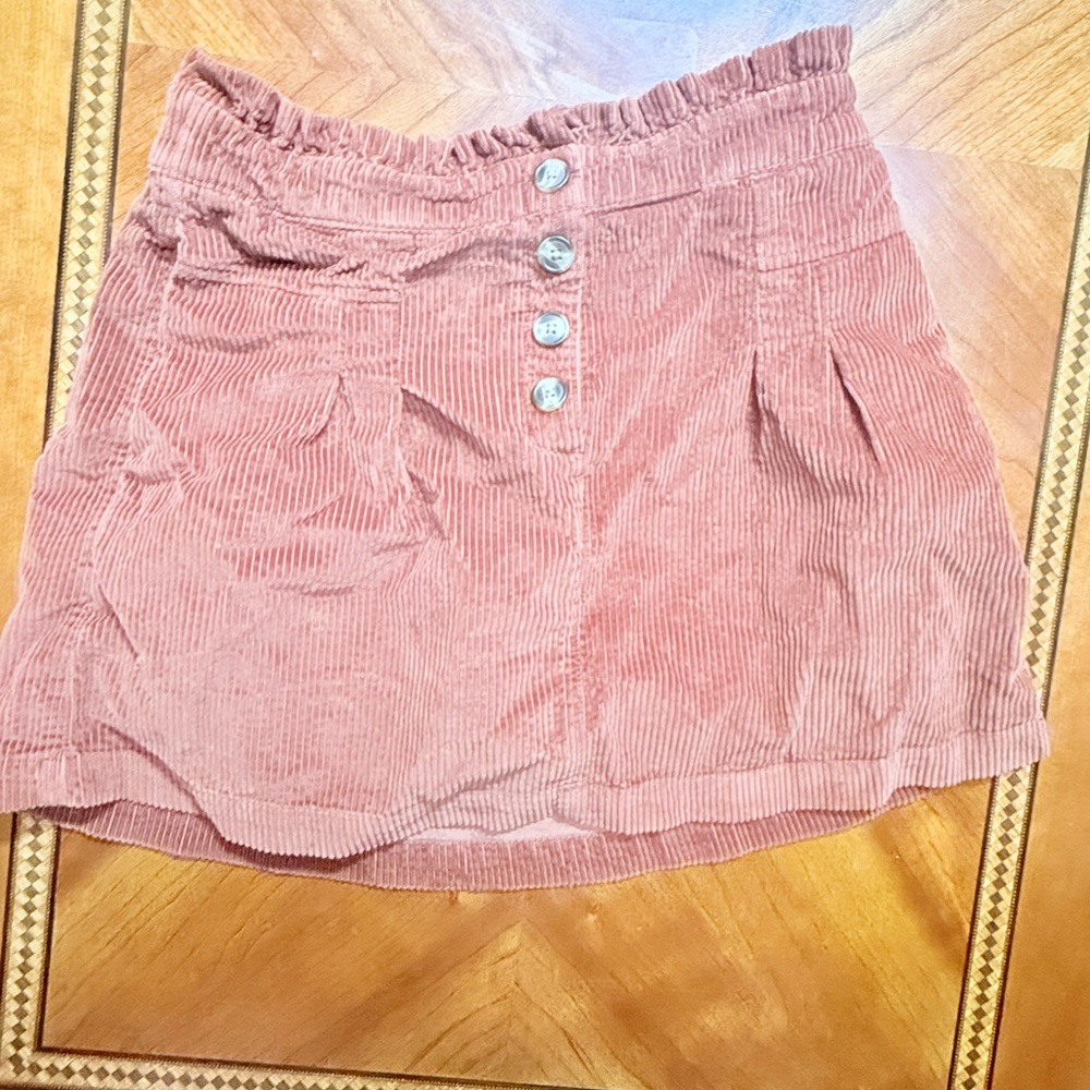American Eagle Outfitters Coral Corduroy Skirt
